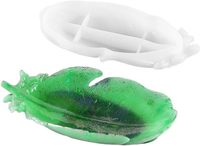 Moule en silicone DIY pour plateau de rangement de bijoux, plateau en résine, outils de pâtisserie, plateau à plumes, moule en béton pour plateau à plumes
