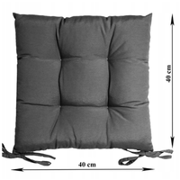Coussin de siège épais capitonné à boutons, avec sangle antidérapante aux quatre coins, coussin de chaise rembourré doux, pour chaises de salle à manger, chaises de bureau, chaises d'ordinateur