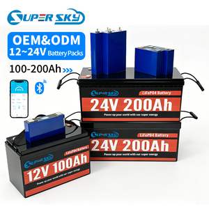 Deep Cycle Lithium <b>Battery</b> 12v 24v 100ah 200ah 300ah Lithium Ion Solar <b>Battery</b> <b>Rechargeable</b> Lifepo4 <b>Battery</b> with Bluetooth - Product Image 1