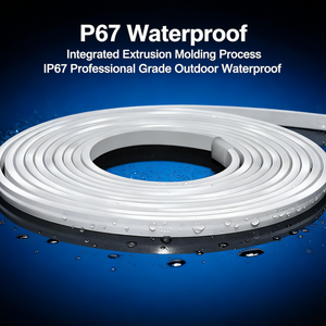 Striscia LED Neon Blu Architettonica Tech Look 4x10mm 24V 11W ad Alta Luminosità per Illuminazione di Contorno Esterno di Edifici per Uffici e Centri Commerciali - Product Image 5