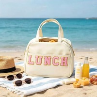Sac à déjeuner isotherme pour adultes avec sangle, sac isotherme réutilisable et mignon pour le bureau, le travail, les pique-niques, la plage