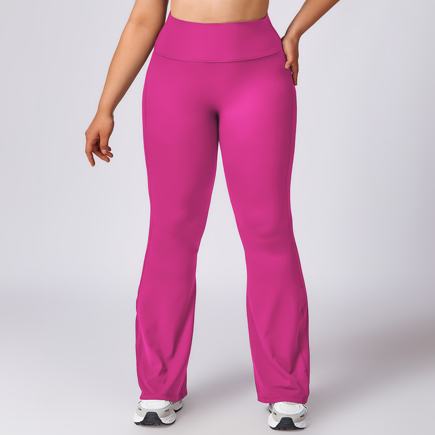 pantalon évasé rouge