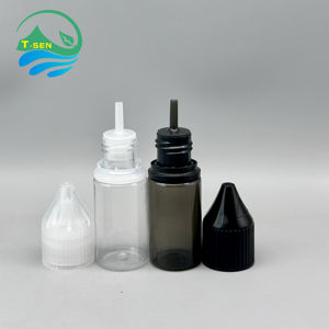 Botella de Plástico PET de 10 ml con Gotero para Aceites Esenciales, Color Transparente/Negro, con Tapa a Prueba de Niños, para Jugo o Aceite - Product Image 3