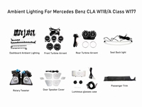 Éclairage d'ambiance intérieur LED 64 couleurs Symphony pour Mercedes Benz C/A/E/GLC/CLA W205 W118 W213 X253 W118 – Amélioration