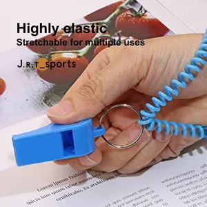 Custom Plastic Professional Football Basketball Whistle Emergency Referee Whistle Sports Referee Whistle Wih A Bracelet