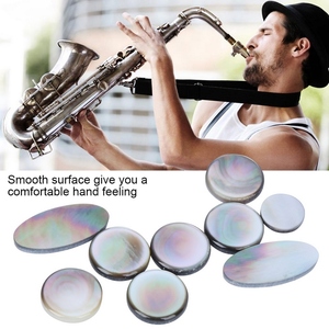 Ensemble <span class=keywords><strong>de</strong></span> 9 boutons <span class=keywords><strong>de</strong></span> saxophone noir et blanc, accessoires pour instruments <span class=keywords><strong>de</strong></span> musique - Product Image 2