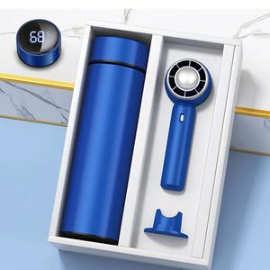 Juego de Botella de Agua de Acero Inoxidable de Lujo y Ventilador Portátil al por Mayor, Personalizado para Regalos Corporativos de Oficina, Regalos de Bienvenida - Product Image 3