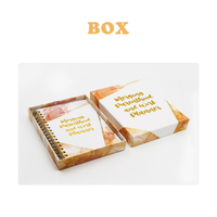 Cuadernos service d'impression de carnet de notes logo de couverture personnalisé personnaliser le planificateur de reliure à spirale A4 A5 avec boîte