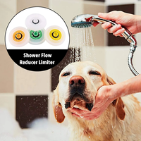Régulateur de débit en plastique chromé pour robinet de douche - Design moderne, installation facile, économie d'eau, usage hôtelier
