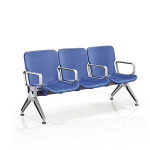 เก้าอี้พักคอยโรงพยาบาลแบบโมเดิร์น ทำจากอะลูมิเนียมและโฟม PU สำหรับโรงพยาบาลและพื้นที่สาธารณะในโรงเรียน ทำความสะอาดง่าย ทนทาน เป็นมิตรกับสิ่งแวดล้อม - Product Image 1