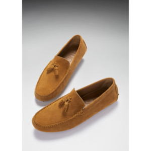 Mocasines con borlas, gamuza color tabaco - Product Image 6