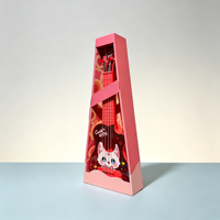 Boîte d'emballage de vente au détail pour jouets avec fenêtre découpée sur mesure, boîte cadeau en carton imprimée en couleur, boîte en papier transparente avec logo personnalisé