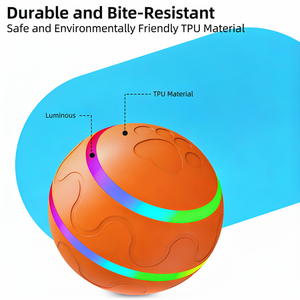 Sıcak Fırsat Isırmaya Dayanıklı Plastik Evcil Hayvan Oyuncağı Otomatik Köpek Oyuncak Topu Elektrikli Akıllı Uzaktan Kumandalı Yerçekimiyle Zıplayan Top - Product Image 4