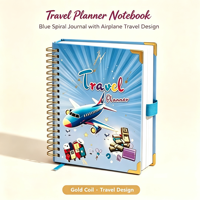 Agenda personnalisé avec impression, couverture rigide, spirale, feuilles mobiles, carnet en PP résistant, organisateur hebdomadaire et mensuel