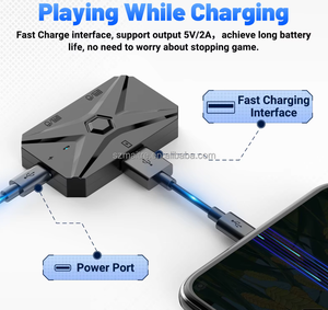Gamwing M1 Pro + อะแดปเตอร์เมาส์คีย์บอร์ดเกมมือถือ LED อะแดปเตอร์เมาส์คีย์บอร์ดพร้อมท่าปืนกดสำหรับ pubg 5 in 1 - Product Image 3