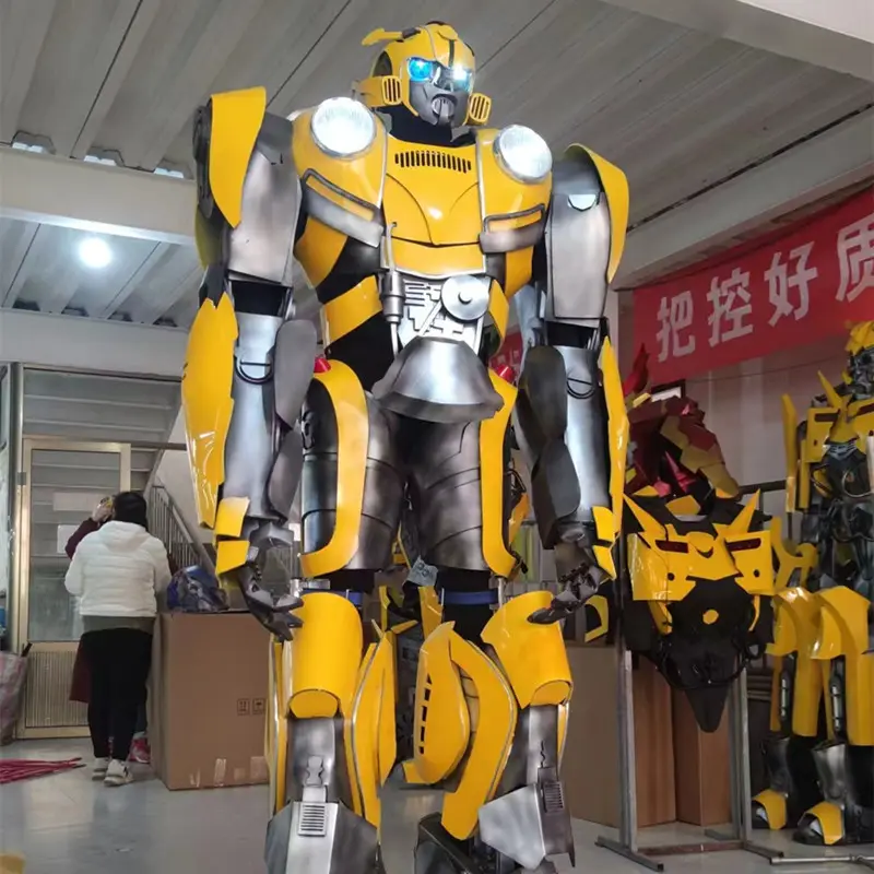 YAMOO 야외 공원 쇼핑 센터 로봇 의상 워킹 변압기 의상 판매