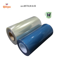 Film de transfert thermique UV DTF Qinyu 31cm 62cm, basse température, PET, respectueux de l'environnement, pour machine d'impression UV