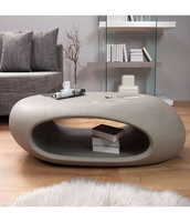 Table de meuble baroque en fausse pierre au design moderne blanc mat