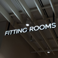 Enseigne LED personnalisée pour entreprise, enseigne en lettres LED, enseigne en acrylique rétroéclairée 3D pour salons de beauté, logo mural, enseignes électroniques, enseigne LC