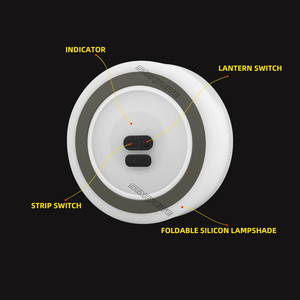 Lampada da Campeggio LED 2 in 1, Lanterna Ricaricabile con Striscia Luminosa 10M, Dimmerabile, Impermeabile IP54, Luce USB per Tenda da Esterno - Product Image 3