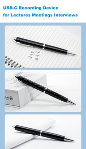 Pemutar MP3, pemutar MP3, USB Flash Drive USB C perangkat perekam suara Digital diaktifkan pena perekam - Product Image 6