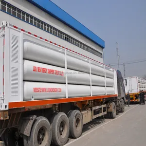 Mobile Cng Tube Skid Bundle Container Anhänger für den Erdgas transport