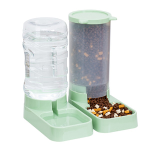 Cross-border cat water fountain, dog and cat food <b>automatic</b> feeder, pet bowl and food storage <b>bin</b> - factory direct sales - Product Image 1