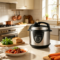 Autocuiseur Électrique Grande Taille Multifonctionnel en Option pour la Préparation de Repas en Groupe et la Vente en Gros