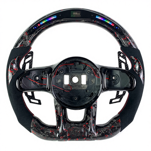 Volante in Fibra di Carbonio per Mercedes Benz Classe <span class=keywords><strong>C</strong></span> C200 C250 C300 <span class=keywords><strong>AMG</strong></span> W203 W204 W205 W211 S205 A45s 2012 2015 2016 2017 2018 - Product Image 3