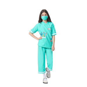 Carnaval Cosplay <span class=keywords><strong>carrera</strong></span> <span class=keywords><strong>cirujano</strong></span> vestido disfraz para niñas Halloween ocupacional uniforme médico y enfermera niños fiesta disfraz - Product Image 3