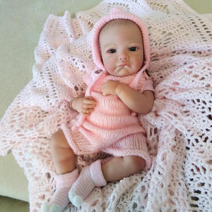 19 pollici ad alta simulazione Full <span class=keywords><strong>Body</strong></span> Silicone in vinile Bebe Reborn bambola realistica giocattolo morbido di moda bambola - Product Image 3