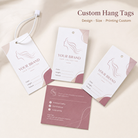 Étiquettes personnalisées imprimées pour perruques, étiquettes volantes en papier mat avec instructions d'entretien pour les extensions de cheveux naturels
