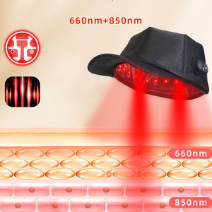 Gorro de cuidado capilar con 100 LED rojos, estilo pico de pato, recargable, para uso doméstico, para el crecimiento del cabello, personalizado de fábrica - Product Image 4