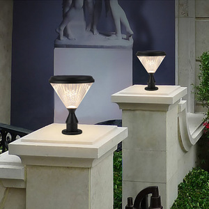 Lampe solaire à poteau Diamond Edition, LED, pour extérieur, jardin, villa, pilier, durée de vie de 50000h, base E27 - Product Image 2