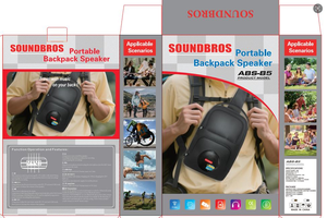 Bolso Bandolera Multifuncional ABS-B5, Portátil, con Altavoz Estéreo BT Super Bass, para Viajes, Campamentos, Senderismo, Ocio Diario - Product Image 6