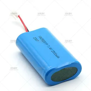 7.4v ליתיום יון 2500mAh 18650 2S1P עבור מוצרים רפואיים