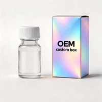 Autocollants en vinyle adhésifs non toxiques et écologiques, kit d'emballage complet, boîtes personnalisées avec fermeture magnétique pour les soins personnels aux peptides