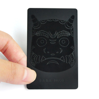 Carte PVC NFC RFID personnalisée avec logo VIP, carte de visite en plastique noir de luxe, étanche, avec bande de signature pour paiement par scanner QR