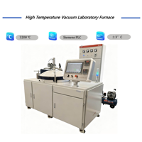 Horno de Laboratorio de Tratamiento Térmico al Vacío con Material de Carbono Nuevo, Calentamiento por Inducción 3200C, con Control PLC Programable de Precisión