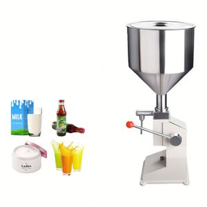 A03 304 Stainless Steel Manual Liquid Filler with Scale and <b>Tray</b> Suitable for Face Cream Shampoo Cosmetics Jam Honey and Milk - Product Image 1