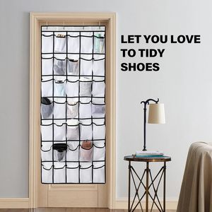 Organisateur de chaussures suspendu sur porte grande capacité avec 35 poches en maille respirante - Product Image 2