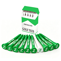 OEM&ODM Tees de golf en bois durables et colorés, écologiques, emballage personnalisé, prix direct usine, vente en gros, support pour tees de golf 83mm