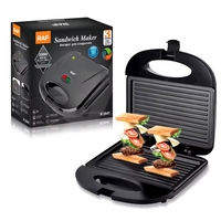 Nouveau ! Mini gaufrier électrique 2 tranches, grill à sandwich antiadhésif pour petit-déjeuner, appareil de cuisine – Vente chaude 2026