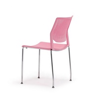 Chaise de formation de bureau moderne en plastique sans accoudoirs empilable pour conférence