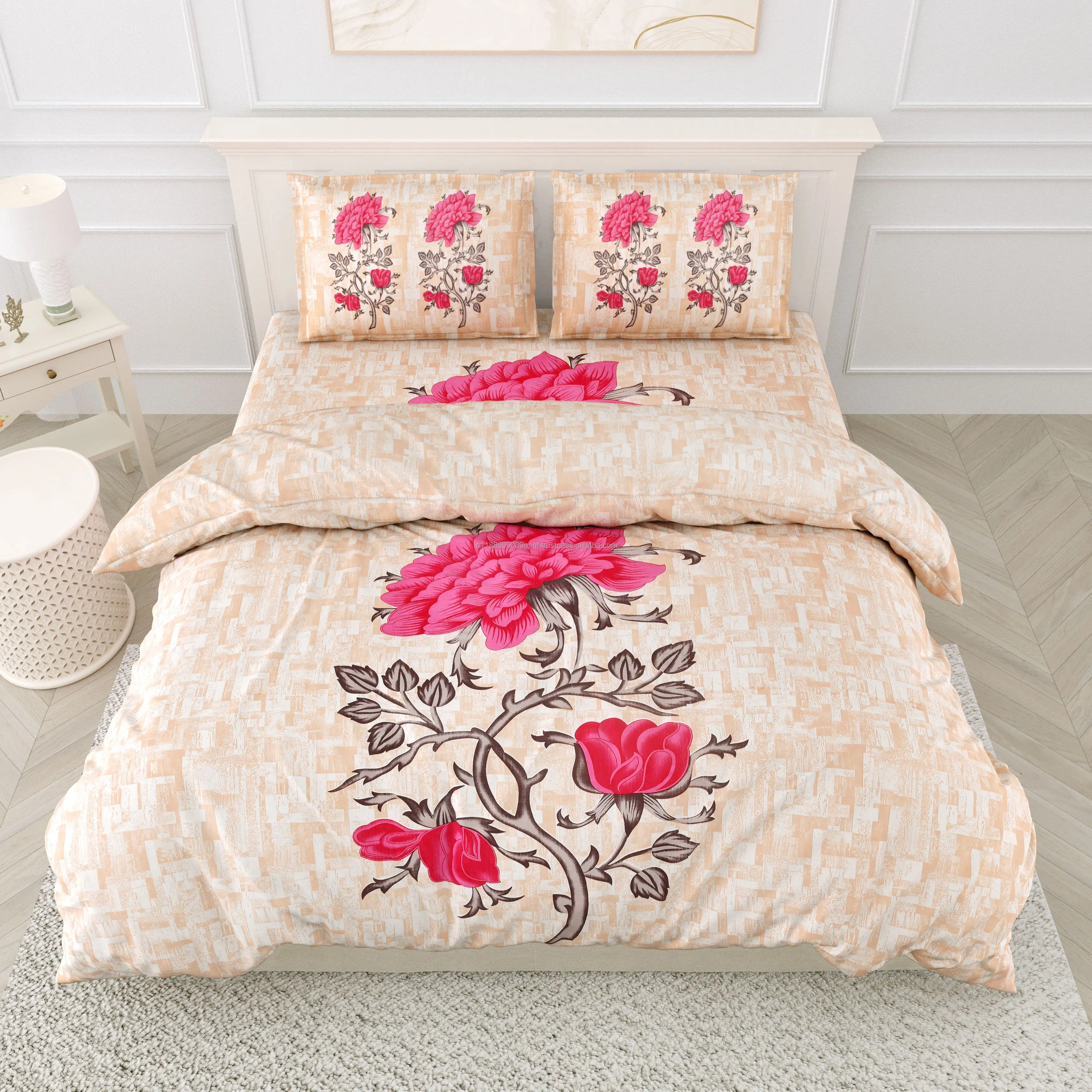 Jaipur – drap de lit Double 100% coton imprimé, pour lit Double avec 2 taies d'oreiller, ensemble Queen Size, vente en gros