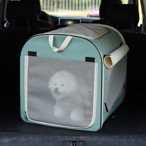 Foldable Pet Carrier Dog Cage <b>Tent</b> Oxford Cloth Blue Gray Plus Size <b>Small</b> Size Waterproof Travel Outdoor Use - Product Image 2