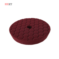 Tampon de polissage en mousse double action de 6,5 pouces, couleur marron, pour polisseuse de 6 pouces, idéal pour le detailing automobile et l'esthétique des véhicules