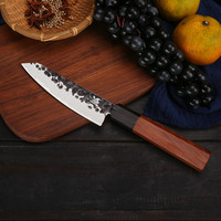 Couteau utilitaire de style japonais en acier inoxydable de qualité supérieure avec manche en ébène, ambidextre, pour une utilisation en cuisine
