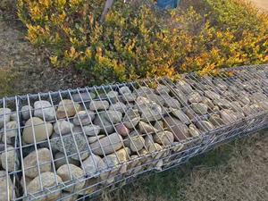 Caisses de gabions hexagonales doubles torsadées soudées décoratives modernes, revêtement en treillis métallique galvanisé à chaud, écologiques, remplis de pierres - Product Image 6