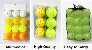 Pickleball personnalisé de taille standard USA populaire Sport OEM vert jaune orange <span class=keywords><strong>blanc</strong></span> 74MM 26 40 trous Logo imprimé X40 Pickle Balls - Product Image 6
